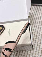 YSL Tribute Mules In Patent Leather Dark Pink - 5