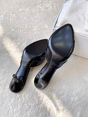 YSL Jerry Mules In Smooth Leather And Rhinestones 6cm - 3