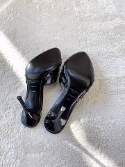 YSL Babylone Mules In Smooth Leather Black 9cm - 6