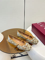 Women's GG Crystal Gucci Horsebit Ballet Flat - 1