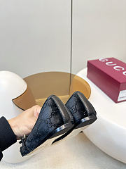 Women's Gucci Horsebit Ballet Flat Black Velvet - 3