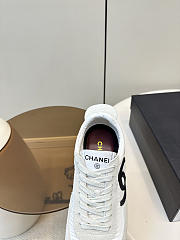 Spring Summer 2026 Chanel Sneakers Fabric & Suede Calfskin White & Black - 4