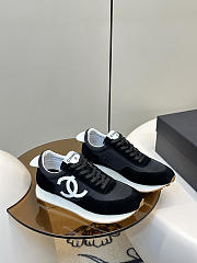 Spring Summer 2026 Chanel Sneakers Fabric & Suede Calfskin Black & White  - 1