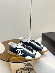Spring Summer 2026 Chanel Sneakers Calfskin & Embossed Suede Calfskin Black & White - 1