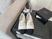 Spring Summer 2026 Chanel Moccasins Calfskin & Grosgrain White & Black - 3