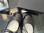 Chanel Mary Janes Lambskin & Grosgrain Patent Calfskin Black - 5