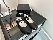 Chanel Mary Janes Lambskin & Grosgrain Patent Calfskin Black - 4