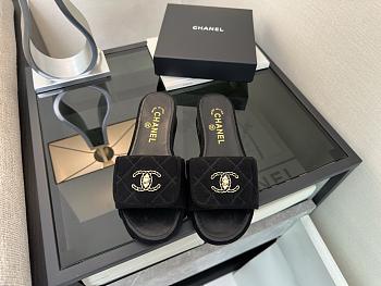 Spring Summer 2026 Chanel Mules Cotton Black