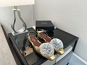 Chanel Camellia Slingback Gold - 1