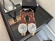 Chanel Camellia Slingback Gold - 6