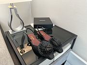 Chanel Camellia Slingback Black - 4