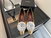 Chanel Camellia Ballet Flats Gold - 3