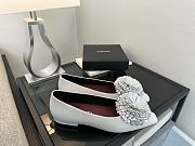 Chanel Camellia Ballet Flats White - 4