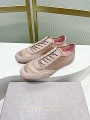 Jimmy Choo Sunny F Rose Leather Mix and Jimmy Choo Lace Low Top Trainers - 3