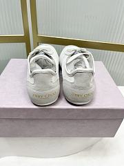 Jimmy Choo Sunny F Latte Leather Mix and Jimmy Choo Lace Low Top Trainers - 5