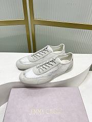Jimmy Choo Sunny F Latte Leather Mix and Jimmy Choo Lace Low Top Trainers - 4