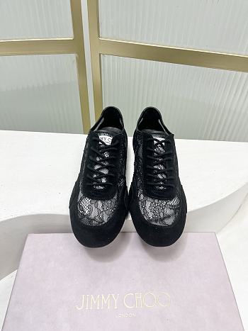 Jimmy Choo Sunny F Black Leather Mix and Jimmy Choo Lace Low Top Trainers