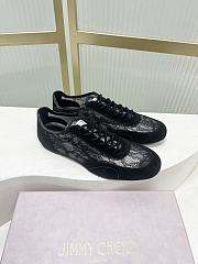 Jimmy Choo Sunny F Black Leather Mix and Jimmy Choo Lace Low Top Trainers - 2