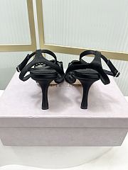 Jimmy Choo Faiz 100 Lace Pumps with Metal Lace Black/Gold - 4