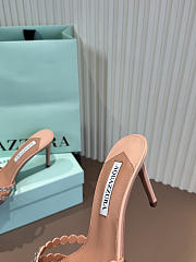 Aquazzura Tequila Mule 75 Smooth Nappa Pink - 6