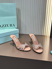 Aquazzura Tequila Mule 75 Smooth Nappa Pink - 5