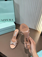 Aquazzura Tequila Mule 75 Smooth Nappa Pink - 3