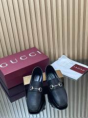 Gucci Women's Loafer With Horsebit Black Leather - 5