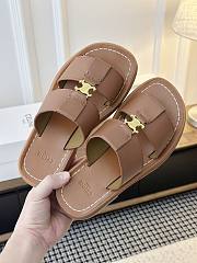 Celine Clea Mule In Calfskin Brown - 3