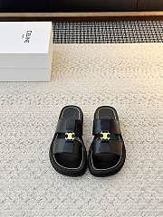 Celine Clea Mule In Calfskin Black - 3