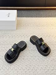 Celine Clea Mule In Calfskin Black - 6