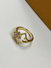LV Flowergram Strass Ring Gold M1802M  - 6