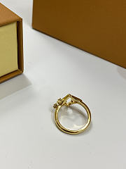 LV Flowergram Strass Ring Gold M1802M  - 4