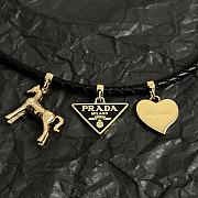 Prada Braided Nappa Leather Choker Black 1IC282 - 6