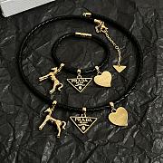 Prada Braided Nappa Leather Choker Black 1IC282 - 2