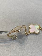 VCA Vintage Alhambra Bracelet 5 Motifs 18k Yellow Gold Mother-Of-Pearl White VCARA41800 - 6