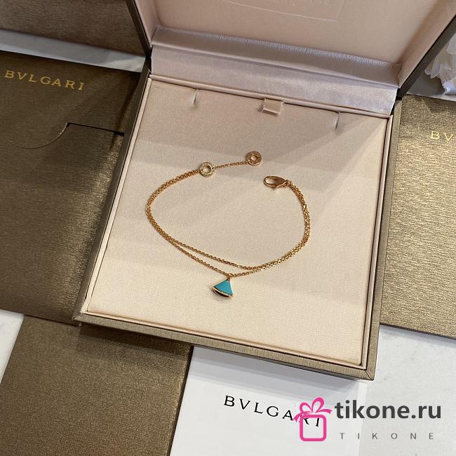 Bvlgari Divas' Dream 18KT Rose Gold Bracelet with Turquoise - 1