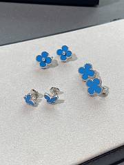 VCA Sweet Alhambra Earstuds 18k White Gold Turquoise - 4