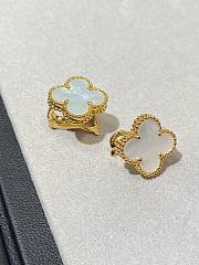 VCA Sweet Alhambra Earstuds 18k Yellow Gold Mother of pearl White - 4