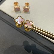 VCA Sweet Alhambra Earstuds 18k Yellow Gold Mother of pearl Pink - 1
