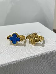 VCA Vntage Alhambra Reversible Ring 18k Yellow Gold, Agate, Diamond VCARPGV100 - 1