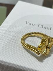 VCA Vntage Alhambra Reversible Ring 18k Yellow Gold, Agate, Diamond VCARPGV100 - 4