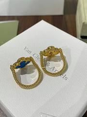 VCA Vntage Alhambra Reversible Ring 18k Yellow Gold, Agate, Diamond VCARPGV100 - 3