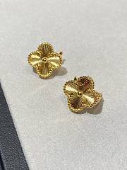 VCA Vintage Alhambra Earrings 18K Yellow Gold VCARP3JL00 - 6