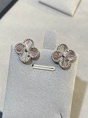 VCA Vintage Alhambra Earrings 18K White Gold VCARP9XF00 - 4