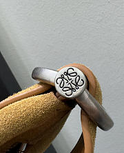 Loewe Loop Bucket In Suede Calfskin Brown - 39x39x15.5cm - 5