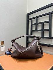 Loewe Large Featherlight Puzzle Bag In Nappa Lambskin Brown - 33x21.5x14.7cm - 6