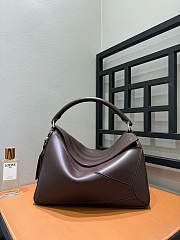 Loewe Large Featherlight Puzzle Bag In Nappa Lambskin Brown - 33x21.5x14.7cm - 5