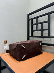 Loewe Large Puzzle Bag in Grained Nubuck Brown - 33x21.5x14.7cm - 4