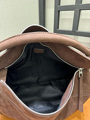 Loewe Large Puzzle Bag in Grained Nubuck Brown - 33x21.5x14.7cm - 3