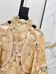 Zimmermann Rebellion Scallop Mini Dress Peach Floral 6851DC261 - 3